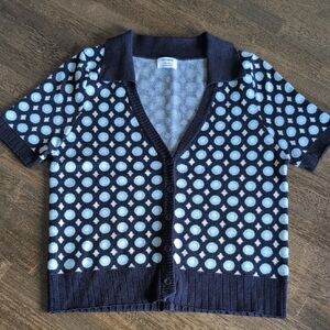 Cropped Vintage Look Cardigan